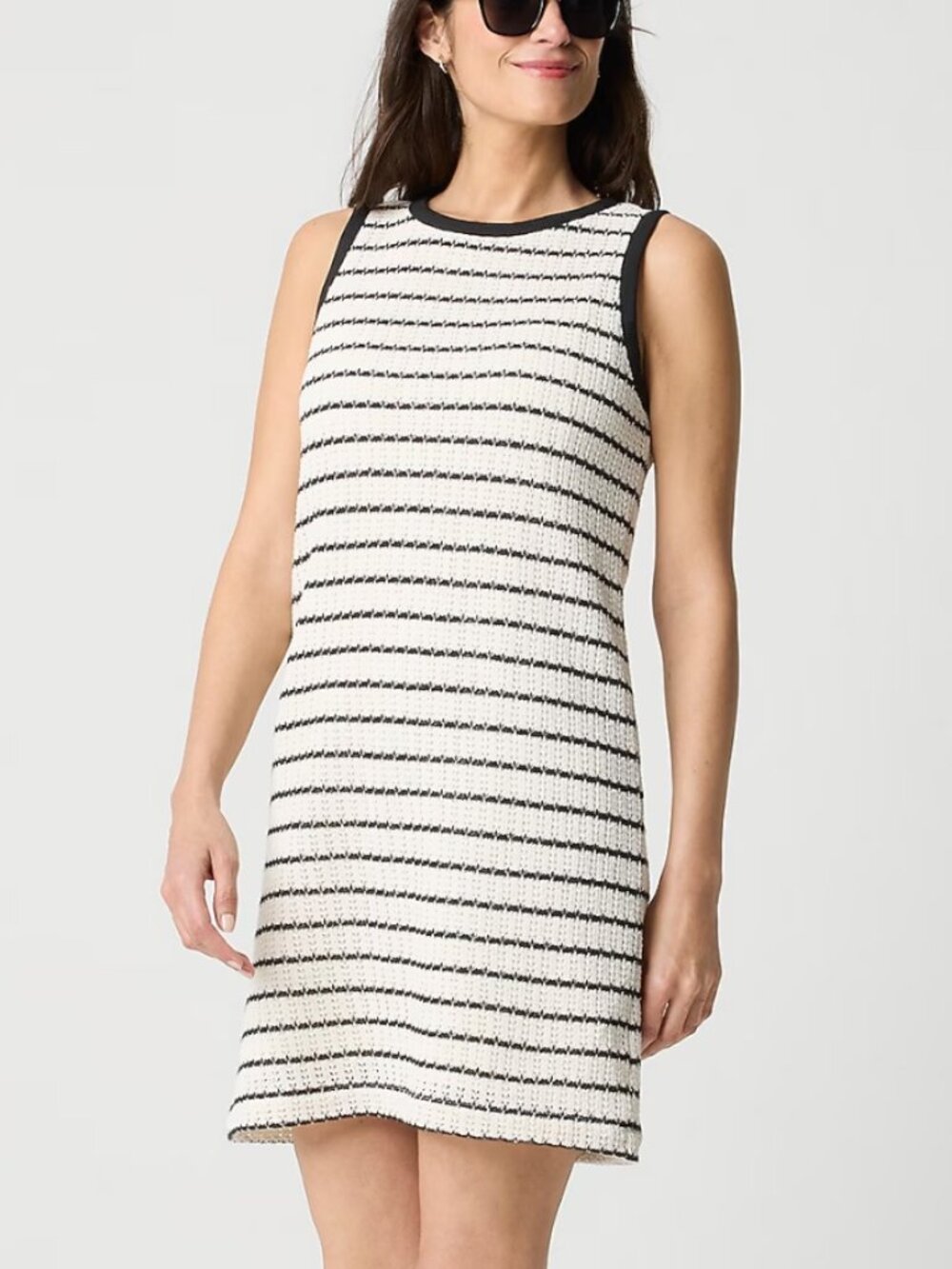 🌟  J. CREW 🌟 SLEEVELESS STRIPED CROCHET MINI DRESS SZ S